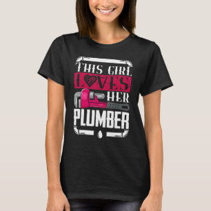 T-shirt Fille aime son plombier I Pipes I Piperfitter Plum