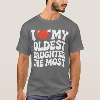 T-shirt Fille Aînée Préférée Drôle Parent Fier Senior