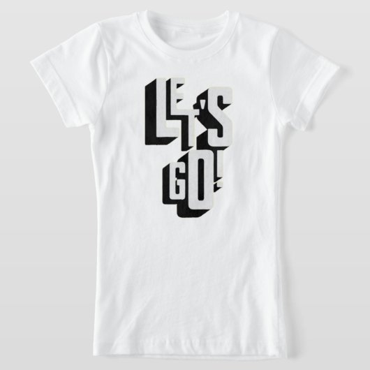 T-Shirt Fille, allons-y (Poser)
