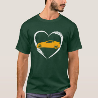 T-shirt fille amoureuse de voiture
