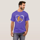 T-shirt fille amoureuse de VTT (Devant entier)