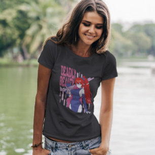 T-shirt Fille Anime Avec Arme