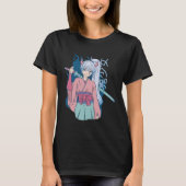 T-shirt Fille Anime Avec Katana (Devant)