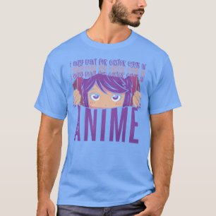 T-shirt Fille Anime de Pâques I Chasse seulement pour les