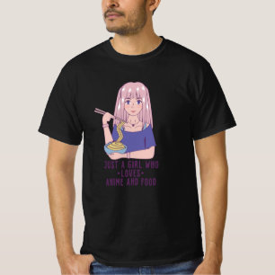 T-shirt Fille Anime pour Anime & Food Lover