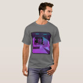 T-shirt Fille anime rétrowave synthwave outrun esthétique (Devant entier)
