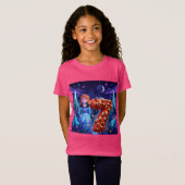 T-Shirt Fille Anniversaire À 7 Ans (Devant entier)