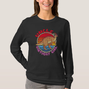 T-shirt Fille Anniversaire I Oncle I Parasaurolophus I Fam