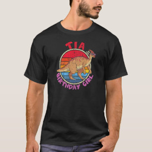T-shirt Fille Anniversaire I Tia I Parasaurolophus I Mat d