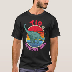 T-shirt Fille Anniversaire I Tio I Brachiosaurus I Match d
