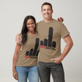 T-shirt Fille antisociale (Unisexe)