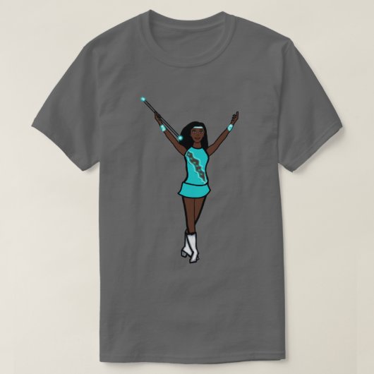 T-shirt fille Aqua Twirl (Design devant)