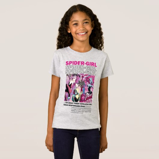 T-shirt fille araignée (Devant entier)