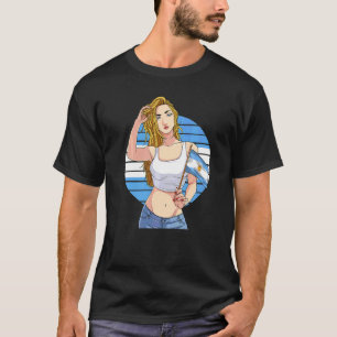 T-shirt Fille Argentine Drapeau Argentine Fierté Latino