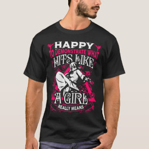 T-shirt Fille Arts Martiaux Dit Karate Kung Fu Citation