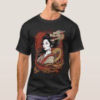 Fille asiatique | Dragon chinois