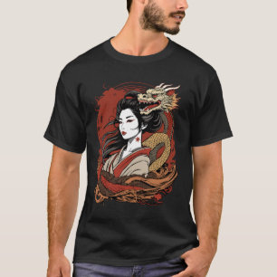 T-shirt Fille asiatique Dragon chinois