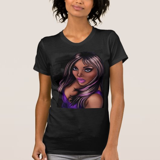 T-shirt Fille assez noire (Devant)
