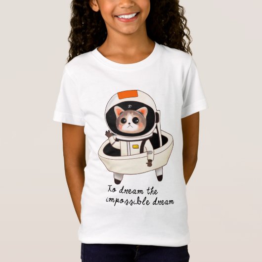 T-shirt fille astrocat (Devant)