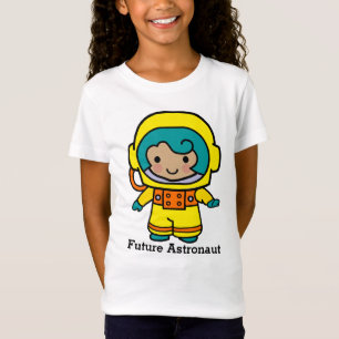 T-Shirt Fille astronaute du futur en combinaison spatiale