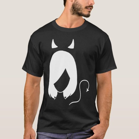 T-shirt Fille au chat maléfique X (Devant)