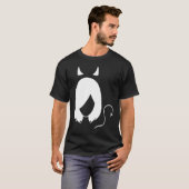 T-shirt Fille au chat maléfique X (Devant entier)