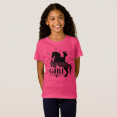 T-Shirt Fille au Cheval (Devant entier)