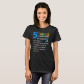 T-shirt Fille autistique Sensibilisation sur l'autisme Sou (Devant entier)