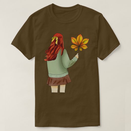 T-shirt fille automne (Design devant)