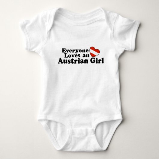 T-shirt fille autrichienne (Devant)