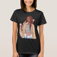 Fille aux faux reflets bohèmes Cheveux Rouges Brun