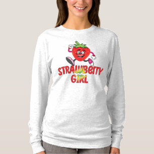 T-shirt Fille aux fraises