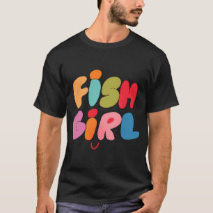T-shirt Fille aux poissons (Lilas)