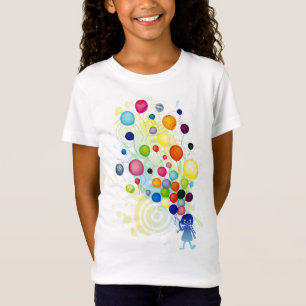 T-Shirt Fille_Avec_Ballon_Coloré