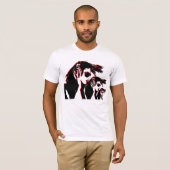 T-shirt Fille avec casques (Devant entier)