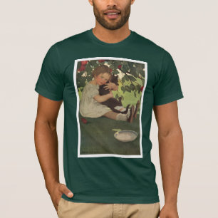 T-shirt Fille avec Kitten