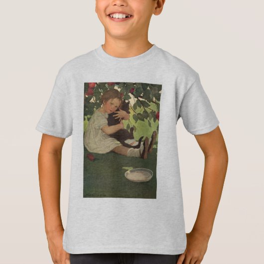 T-shirt Fille avec Kitten (Devant)