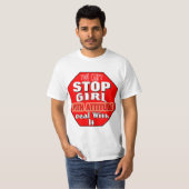 T-shirt Fille avec l'attitude (Devant entier)