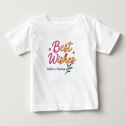 T-shirt fille avec meilleurs vœux (Devant)