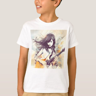 T-shirt Fille avec musique rock vibes