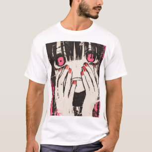 T-shirt fille avec ongles ROUGES