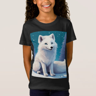 T-Shirt fille avec photo de chiot