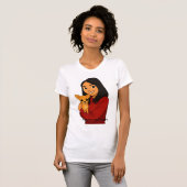 T-shirt Fille avec son chien (Devant entier)