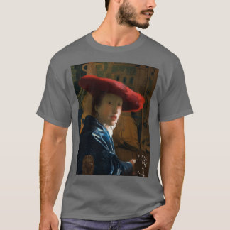 T-shirt Fille avec un Casquette rouge 1665 Johannes Vermee