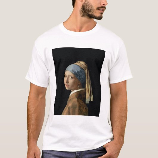 T-shirt Fille avec une boucle d'oreille de perle, c.1665-6 (Devant)
