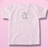 T-shirt fille avec une mignonne licorne