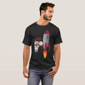 T-shirt Fille 'Avenir Astronaute' Avec Fusée (Blonde) (Devant entier)