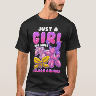 T-shirt Fille Balloon Animaux Fête Balloon Arti
