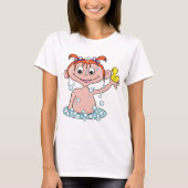 T-shirt Fille Bath Time Amusant avec canard en caoutchouc  (Devant)