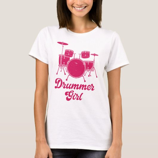 T-shirt Fille batteur | Drums Drummer Cadeau (Devant)